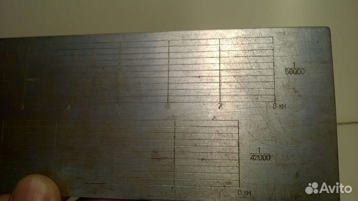 Линейка СССР хордоугломер металл