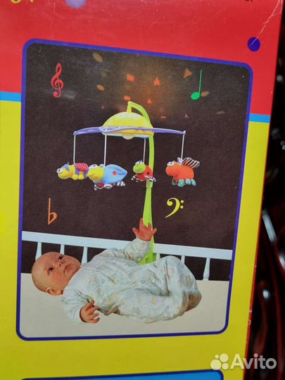 Проектор мобиль с музыкой детский