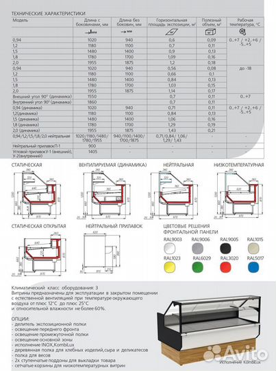 Витрины холодильные Carboma GC95 (palm 2) с завода