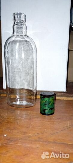 Бутылка стеклянная 0.5, новая