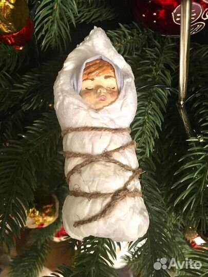 Ватные елочные игрушки