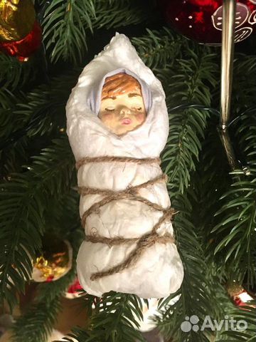 Ватные елочные игрушки