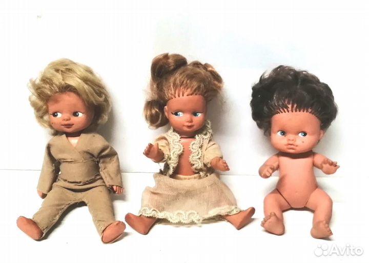 Куклы советские СССР. Резиновые