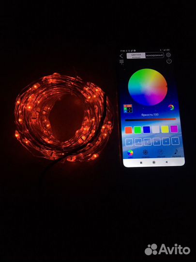 Smart гирлянда bluetooth android/IOS
