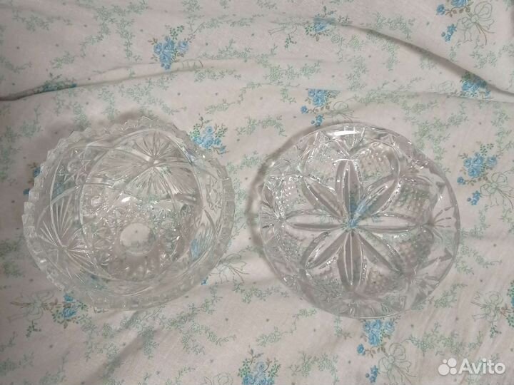 Пепельница хрустальная СССР и салатник