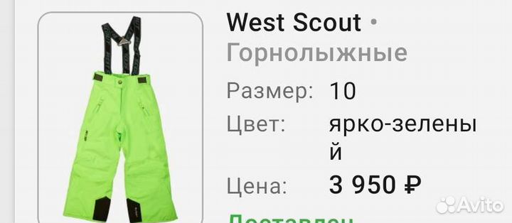 Зимний горнолыжный костюм на мальчика 9-11лет