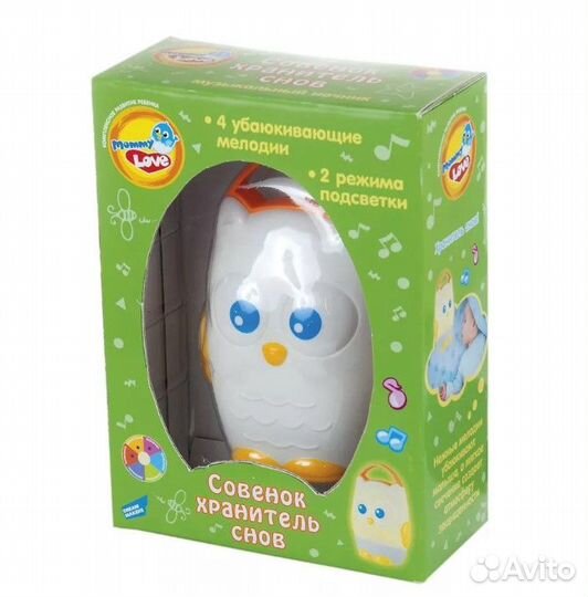 Музыкальный ночник Совёнок хранитель снов Mommy L