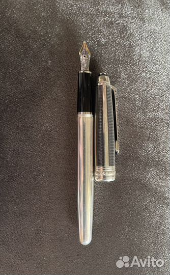 Montblanc перьевая ручка серебряная