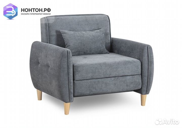 Кресло еврокнижка Анита серое