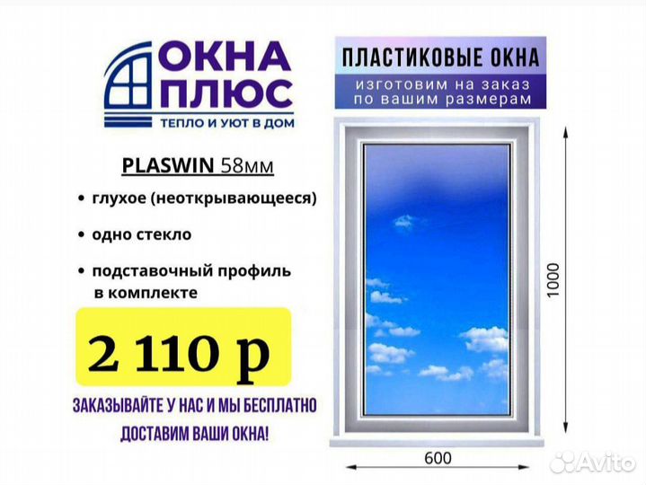 Окна Пластиковые. Новые. Заводское производство