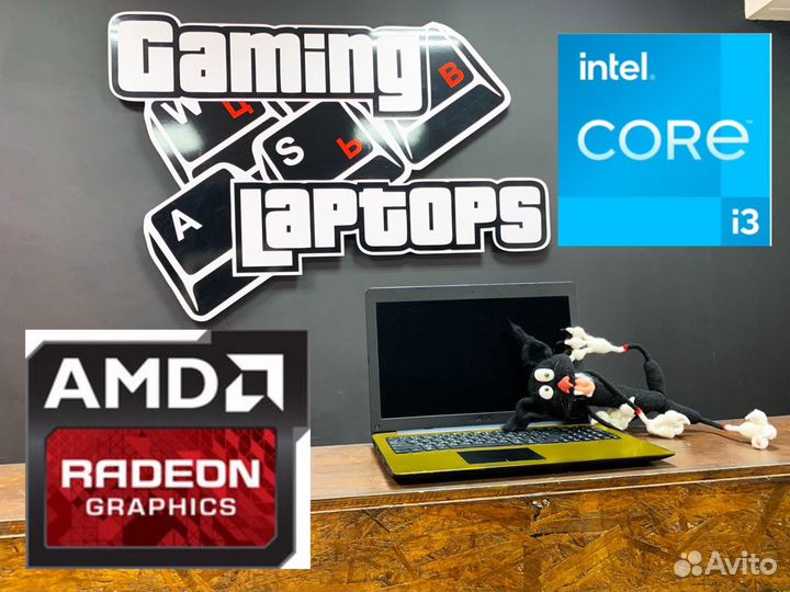 Ноутбук asus / бу / i3 / custom