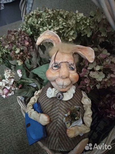 Кролик,заяц,куклы ручной работы,интерьерная dolls