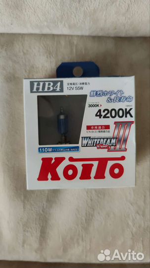 Лампа HB 4 и HB 3 koito новые комплект из 4 ламп