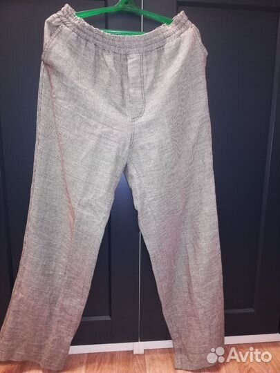 Льняные брюки унисекс