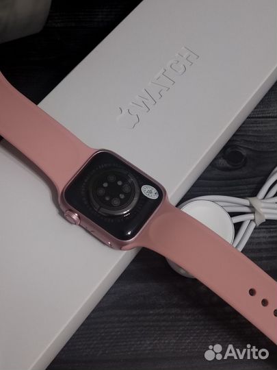 Электронные часы apple watch 8 41 mm розовые