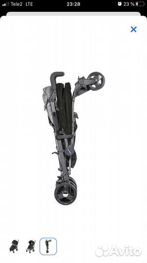 Коляска chicco lite way top jet black