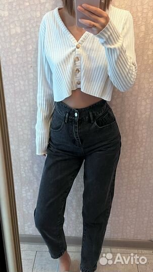 Джинсы на высокой талии