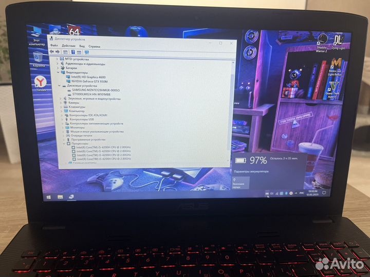 Игровой ноутбук asus rog