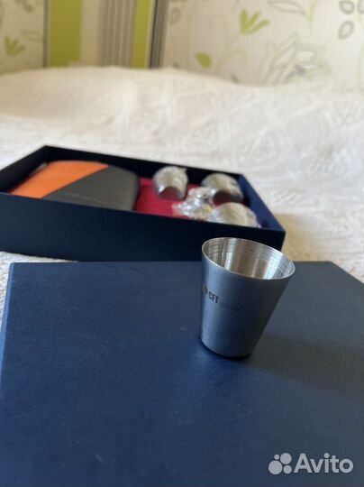 Фляга и рюмки стальные подарочный набор для мужчин