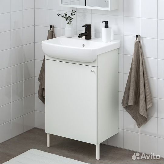 Шкаф под раковину с мойкой Нюшён Бьйоркон Икеа