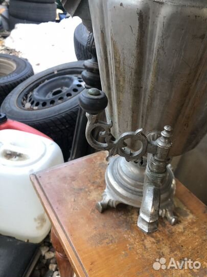 Самовар угольный старинный крепкий рюмка