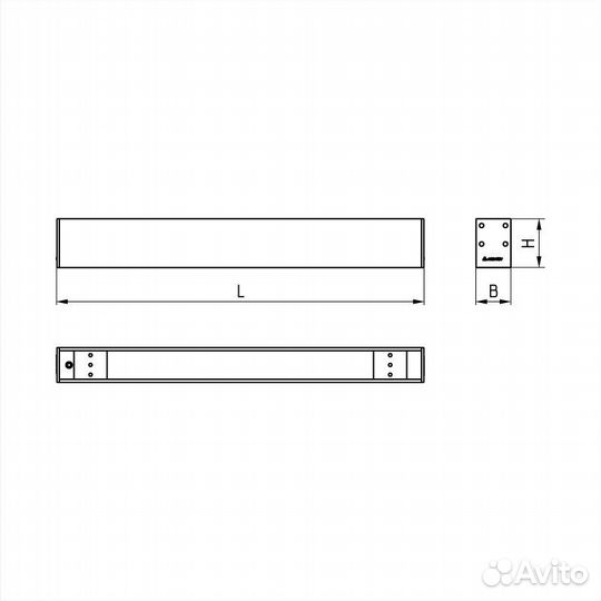 Светильник дпо02-25-041 Line Low EM3 840