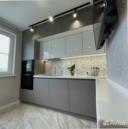 Кухни прямые на заказ Нежность