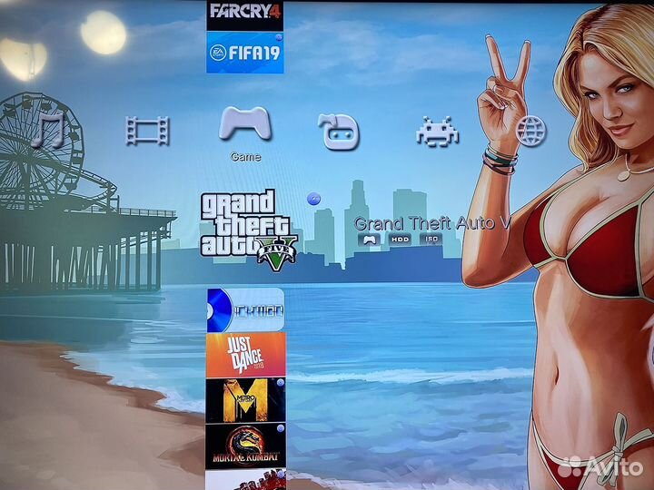 Игровая приставка ps3 slim прошитая Hen