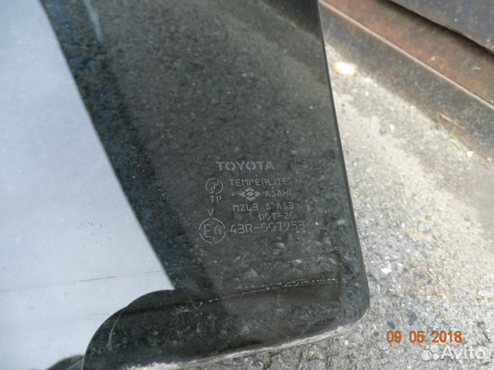 Стекло задней правой двери тойота Allex 2001г.в