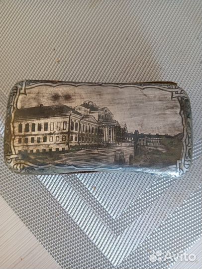 Портсигар серебряный 84 пробы