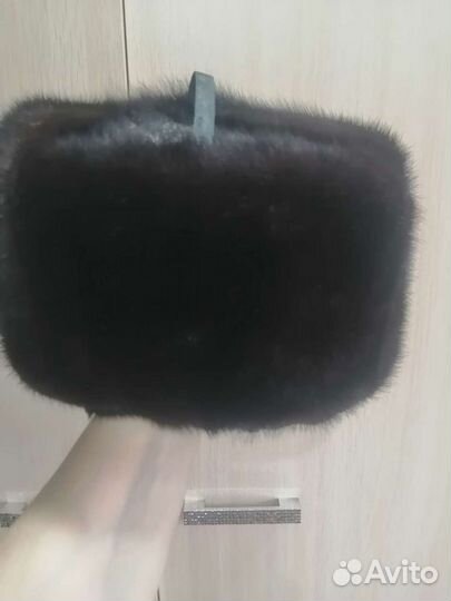 Норковая шапка мужская