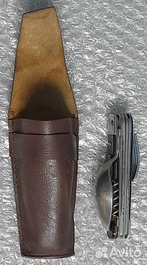 Нож Турист Москва СССР складной ложка вилка чехол