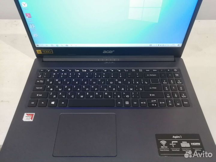 Свежий безрамочный ноутбук Acer Full HD SSD