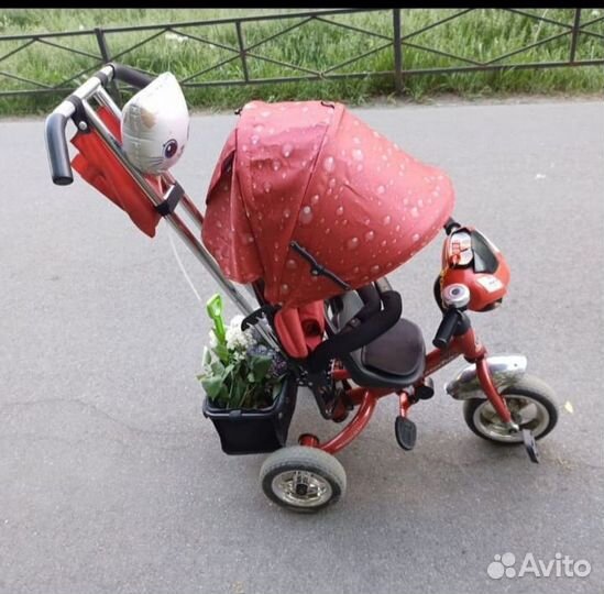 Детский велосипед с родительской ручкой