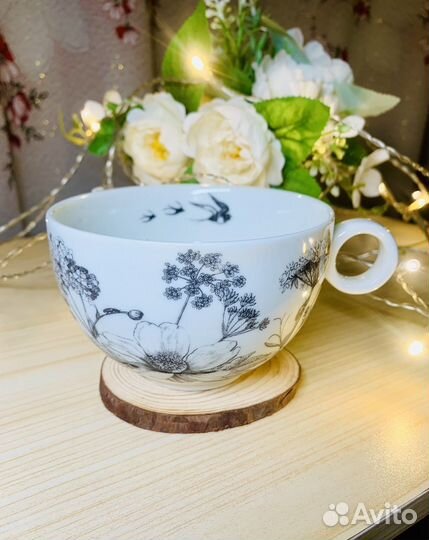 Кружка H&M home, серия ботаника, 350мл