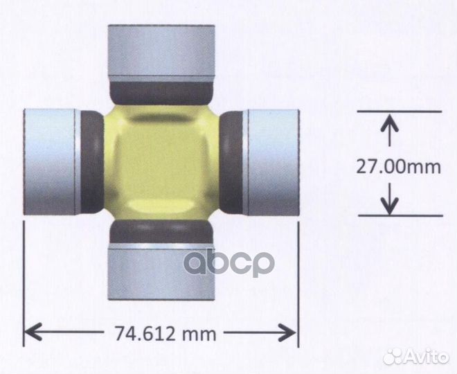 Крестовина карданного вала GUN-50 GMB