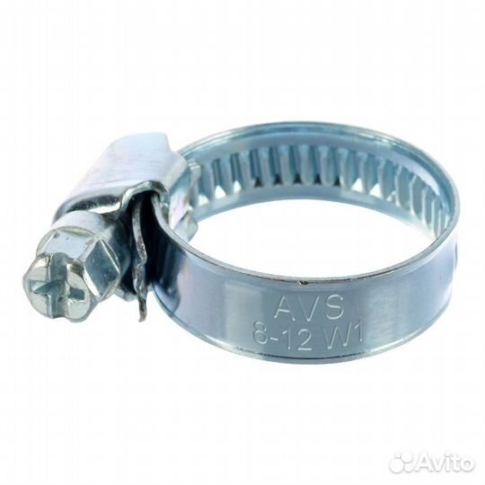 Хомут червячный AVS CM 8-12/9 оцинкованный (1800/5
