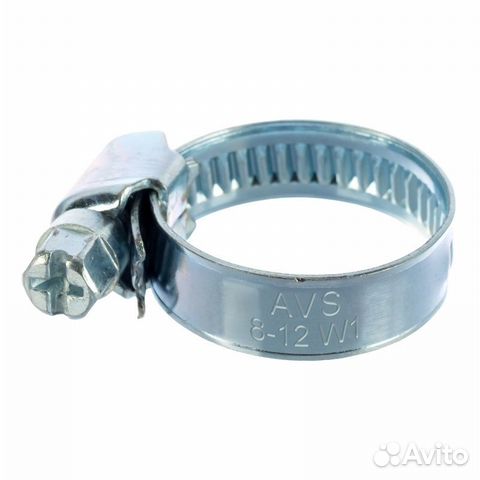 Хомут червячный AVS CM 8-12/9 оцинкованный (1800/5