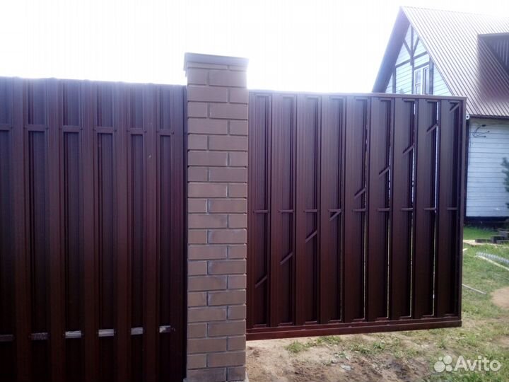 Откатные ворота, заборы