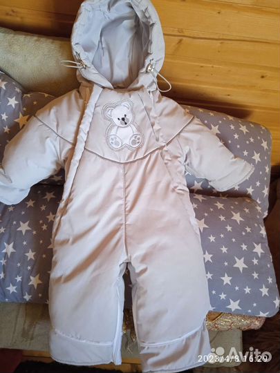 Комбинезон конверт теплый р.74