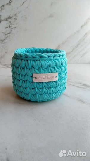 Корзины из трикотажной пряжи