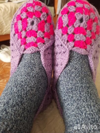 Мочалка ручной работы,следки вязаные