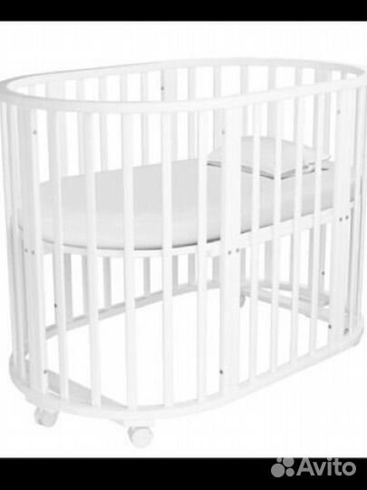Детская овальная кроватка