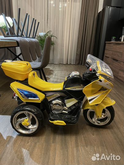 Электромобиль мотоцикл детский