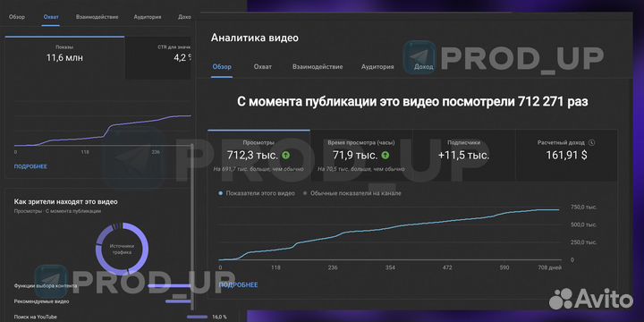 Продюсер YouTube, Ведение YouTube RuTube Dzen