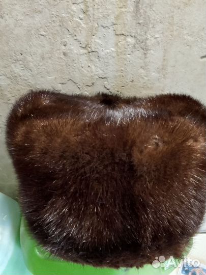 Норковая шапка формовка, мужская, р.56-57, новая