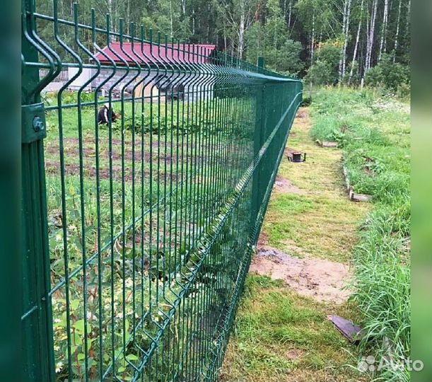 Сетка для забора 3d