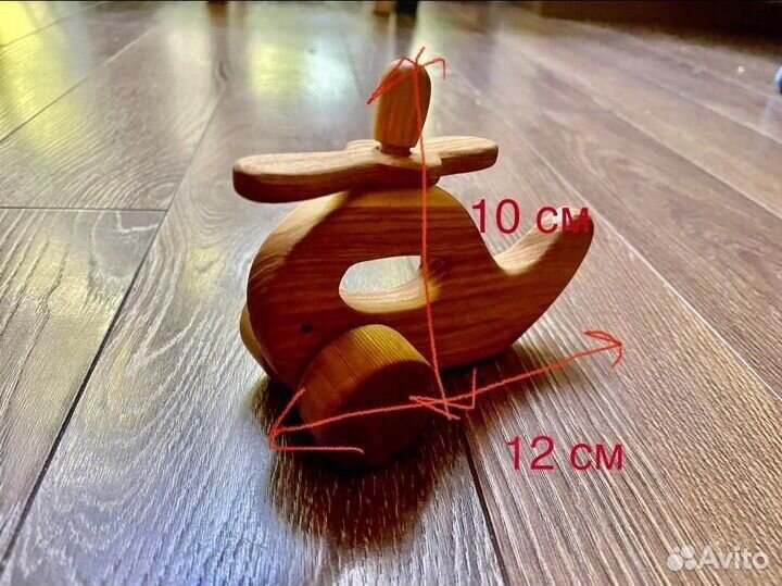 Деревянная игрушка вертолёт-кит