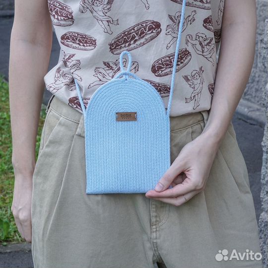 Сумка женская кросс боди из шнура
