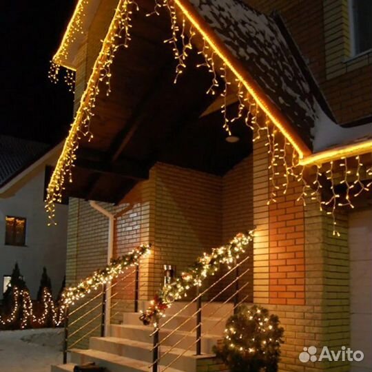 Гирлянда уличная бахрома